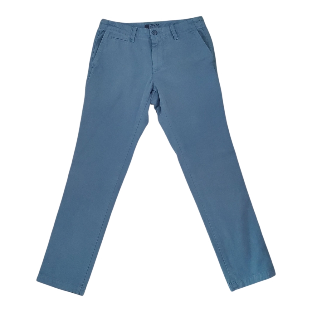 GAP Men's Light Blue 5-Pocket Chinos (Size 29x30)